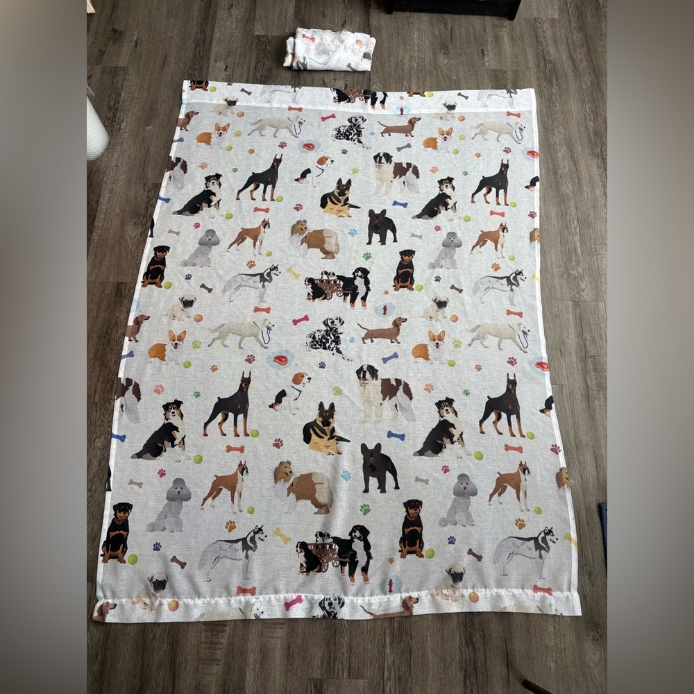 Unique Dog Lover Sheer Curtains (2 panels)